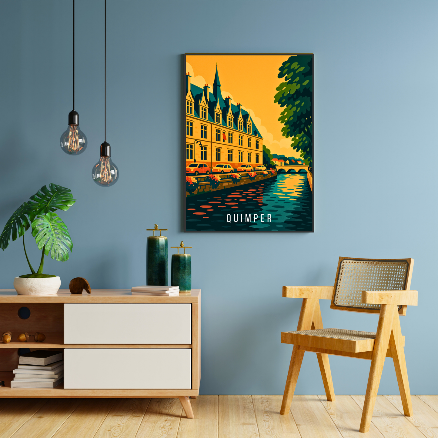 Affiche Quimper – Tradition, charme et couleurs