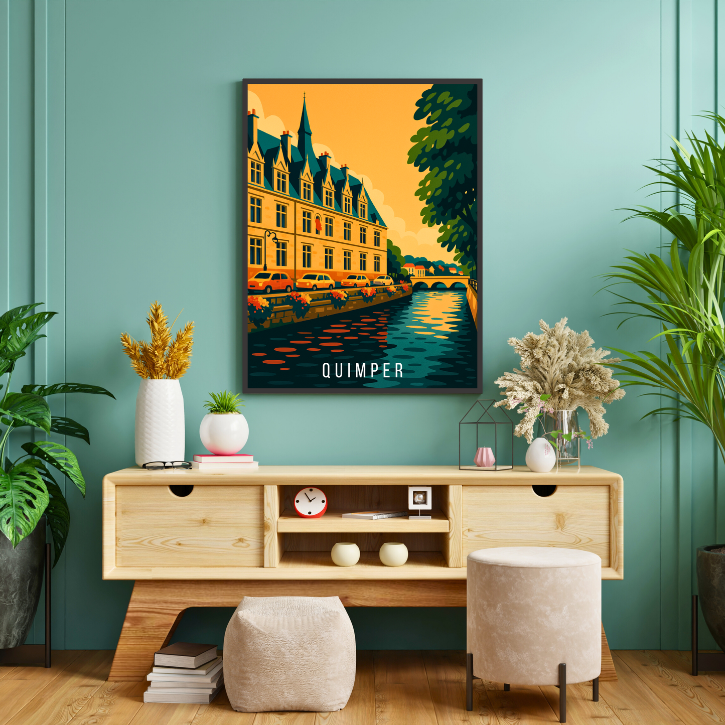 Affiche Quimper – Tradition, charme et couleurs