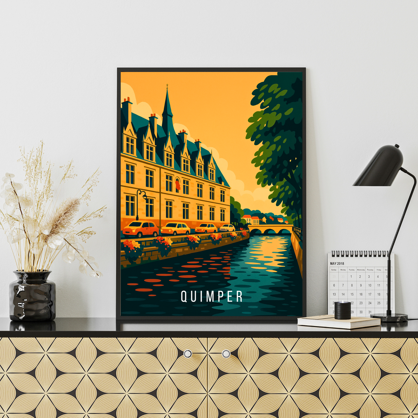 Affiche Quimper – Tradition, charme et couleurs