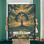 Affiche "Progress is coming"