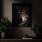 Affiche Loup Audace – Force, détermination et mindset