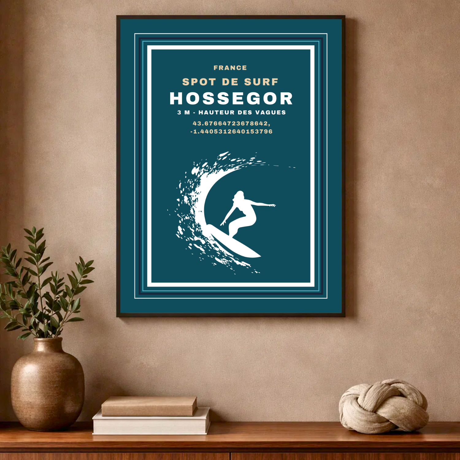 Affiche "Hossegor surf contemporain"