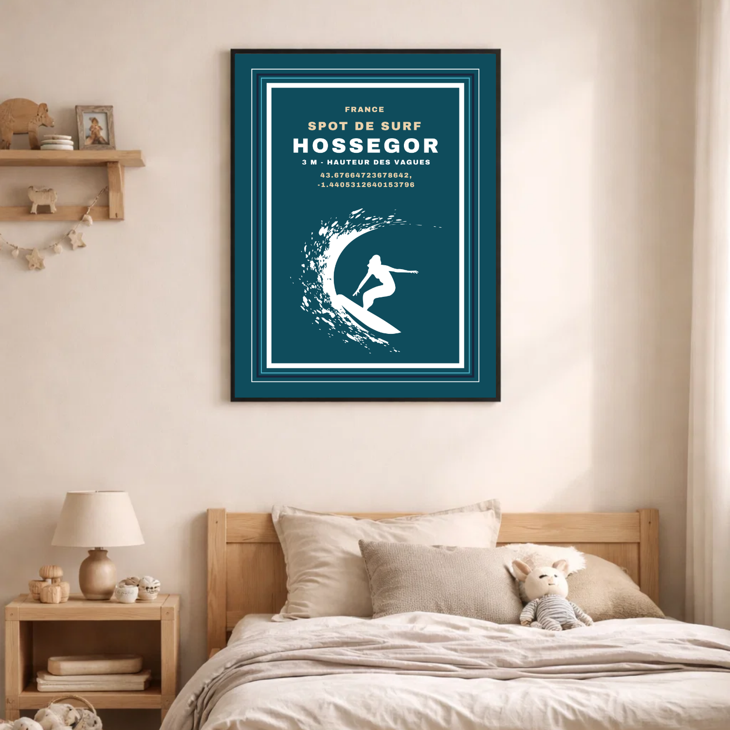 Affiche "Hossegor surf contemporain"