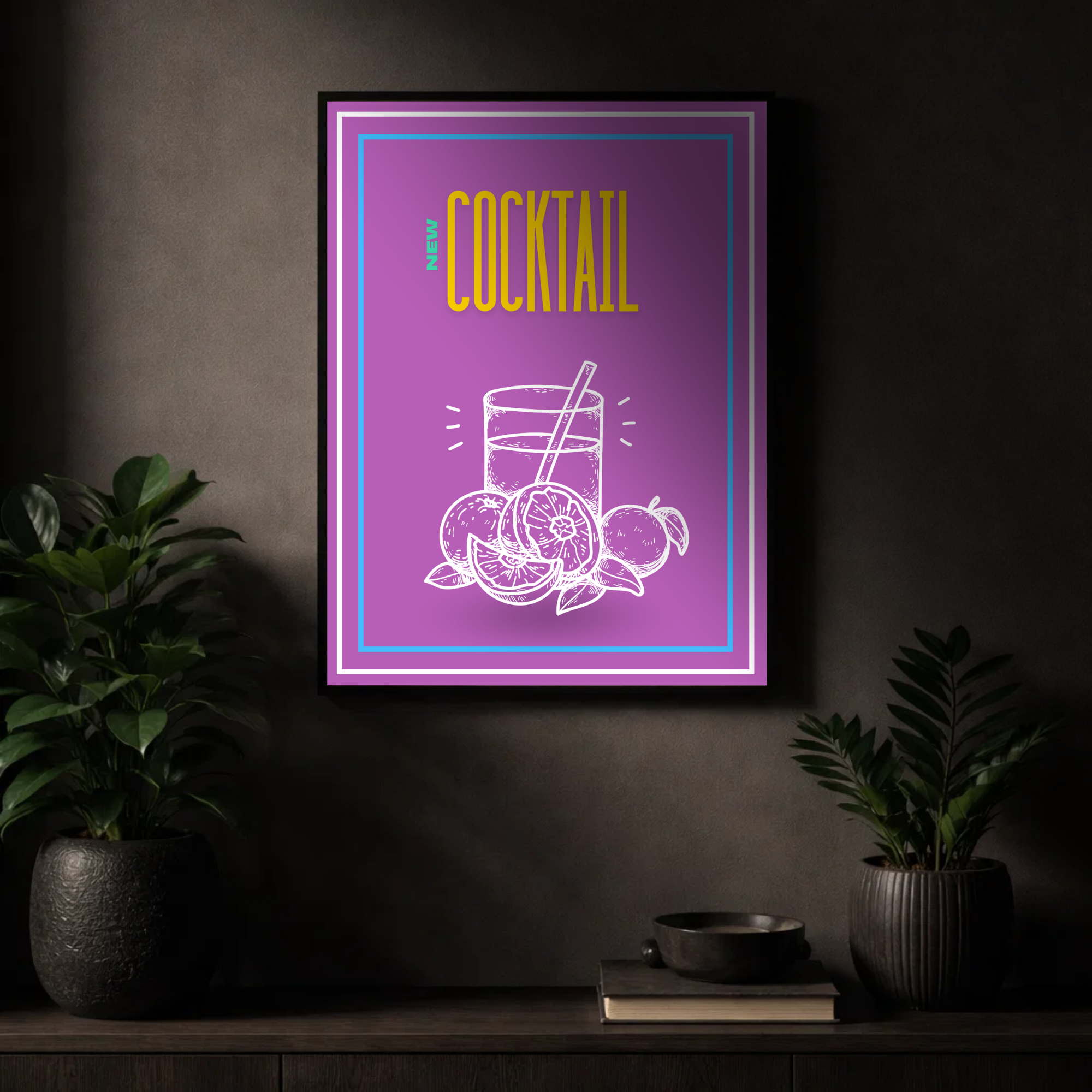 Cocktail contemporain – Élégance graphique