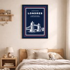 Affiche "London Bridge contemporain"