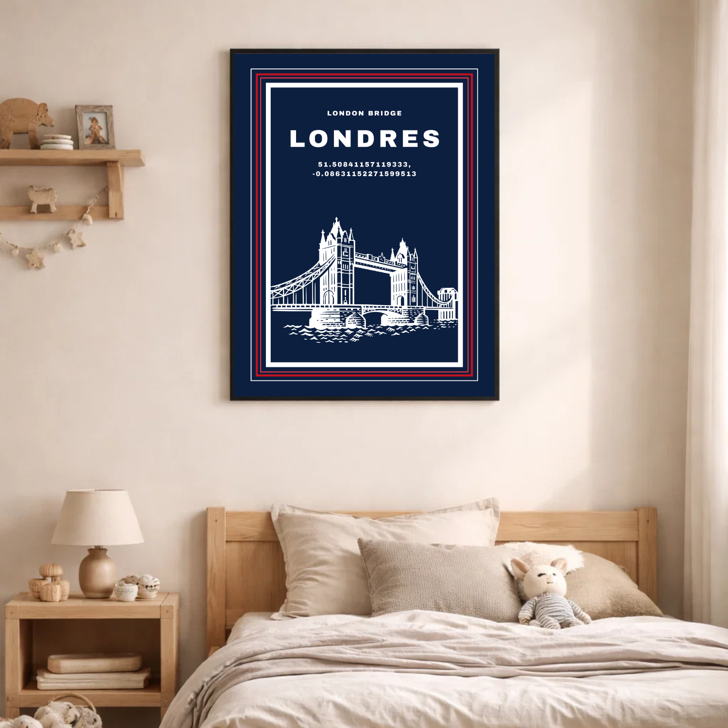 Affiche "London Bridge contemporain"