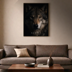 Affiche Loup Audace – Force, détermination et mindset