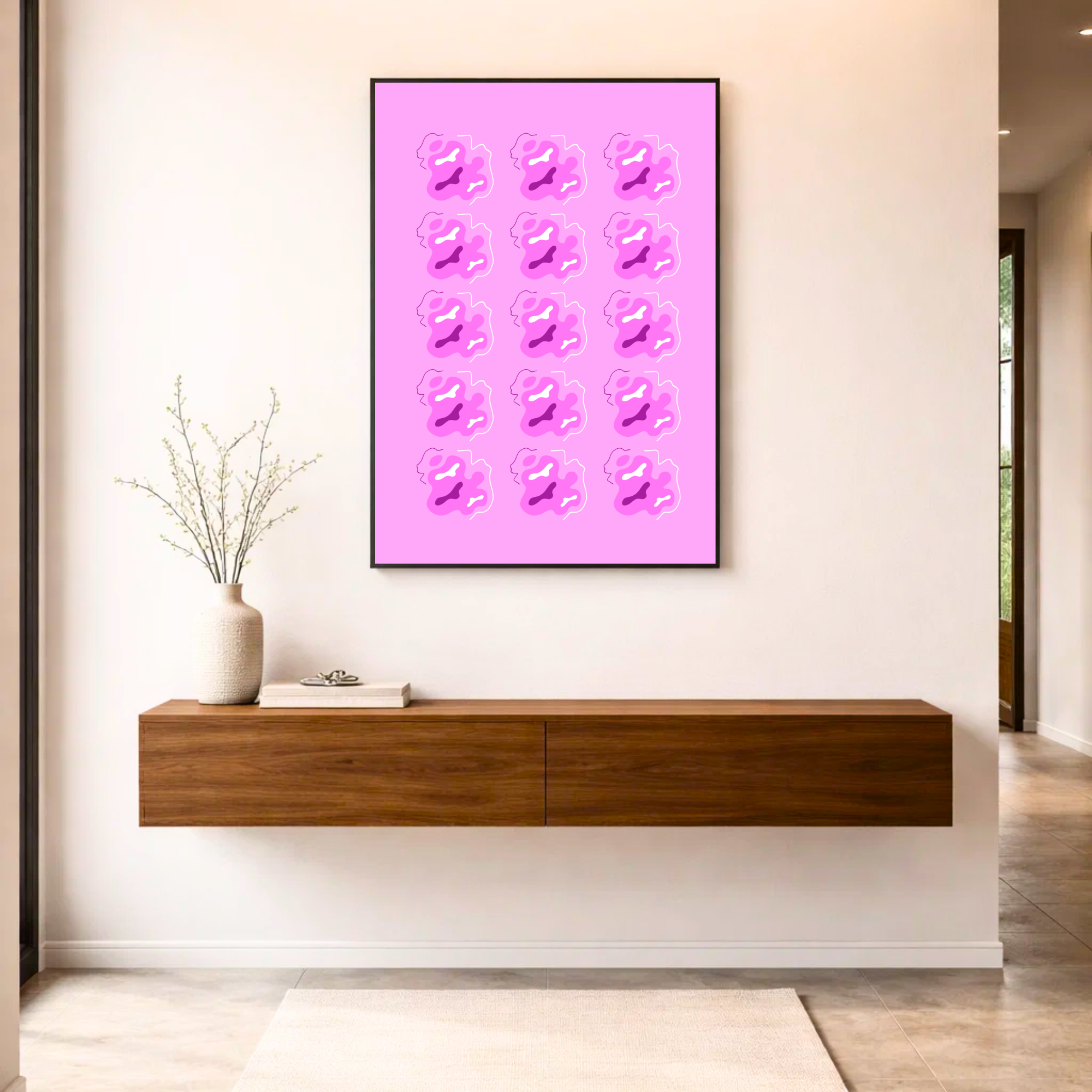 Affiche "Nuances orchidée"
