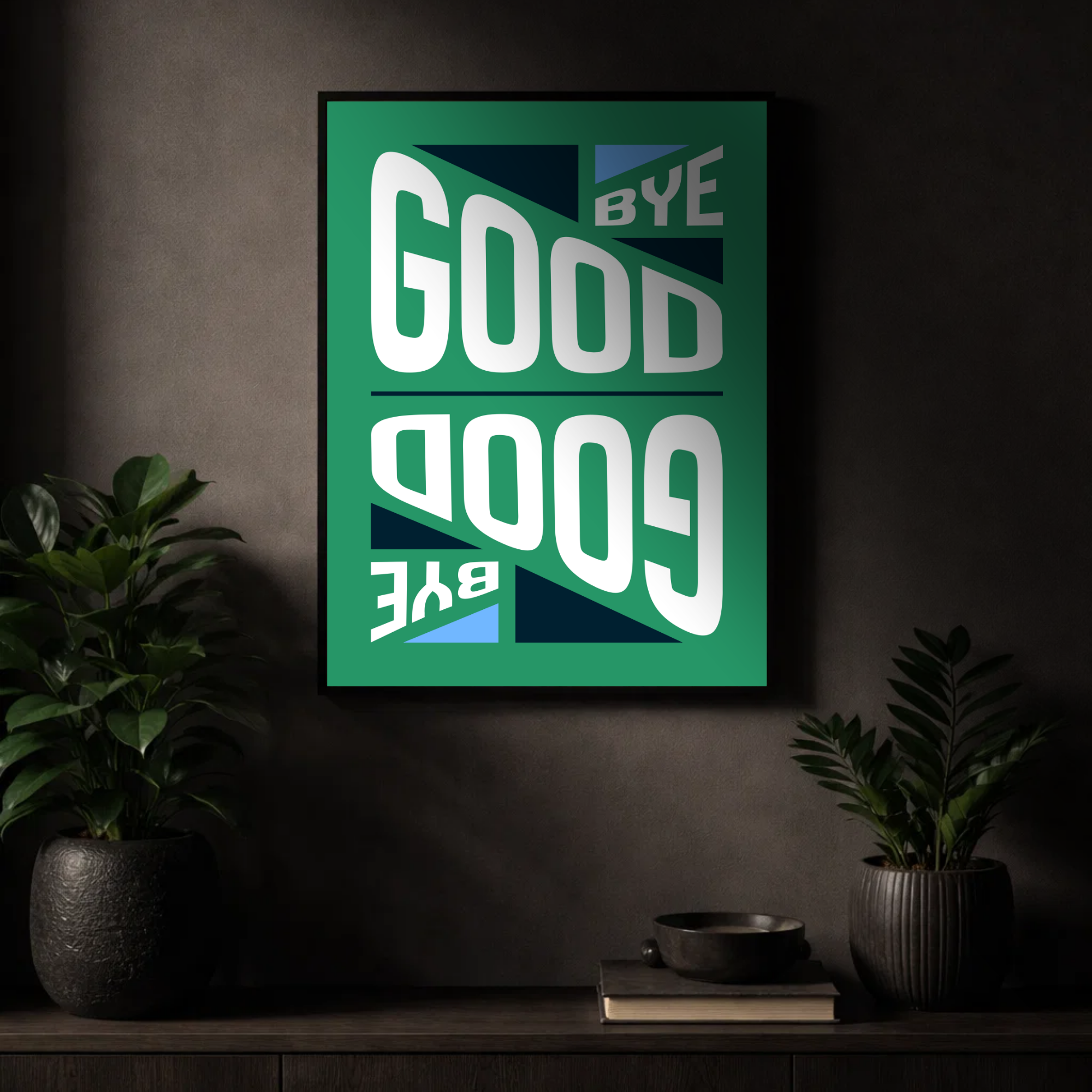 Affiche "Good Bye" contemporaine