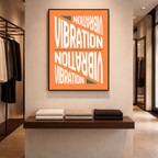Affiche "Vibration" contemporaine