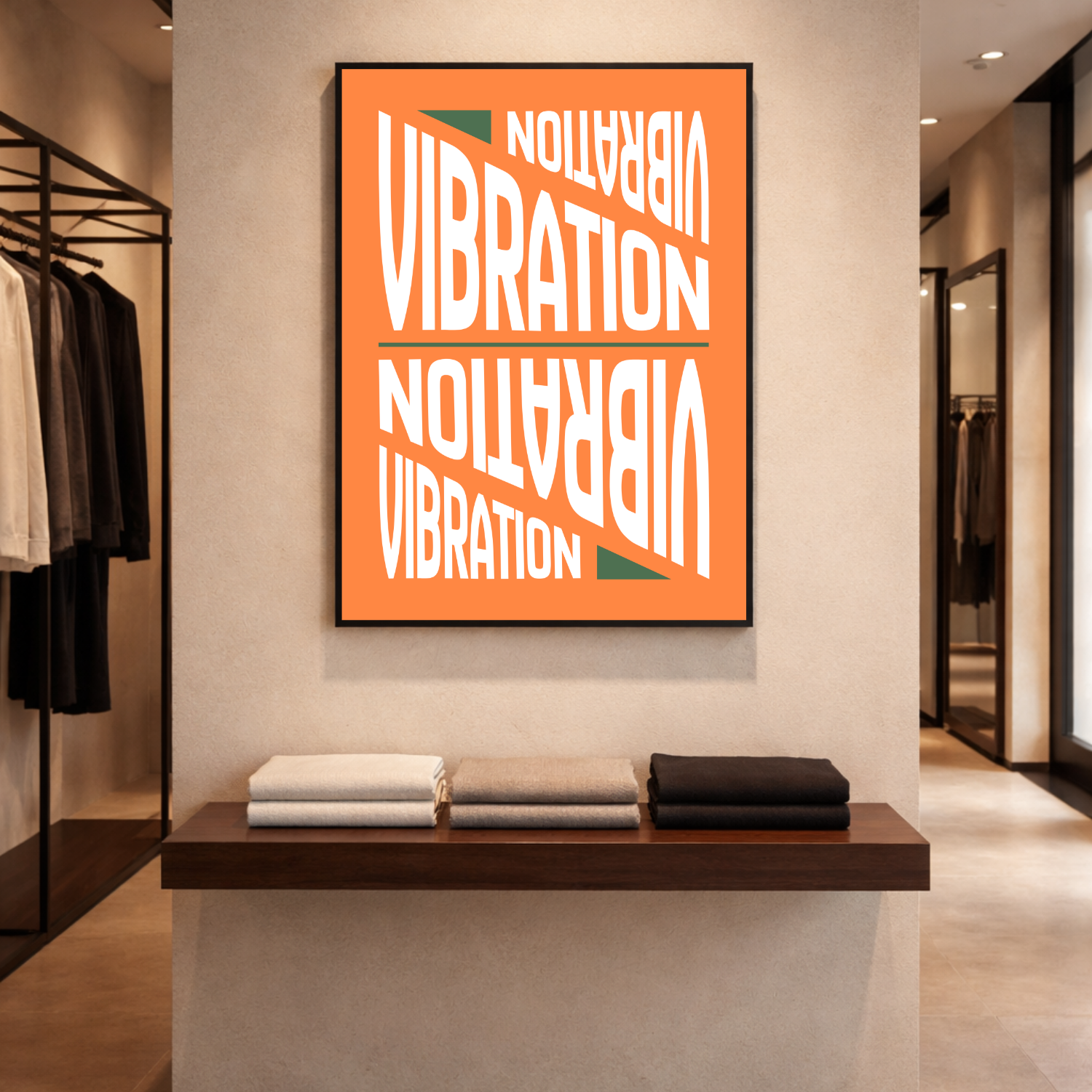 Affiche "Vibration" contemporaine