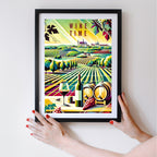 Affiche "Vallée du vin"