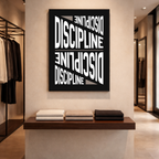 Affiche "Discipline" contemporaine