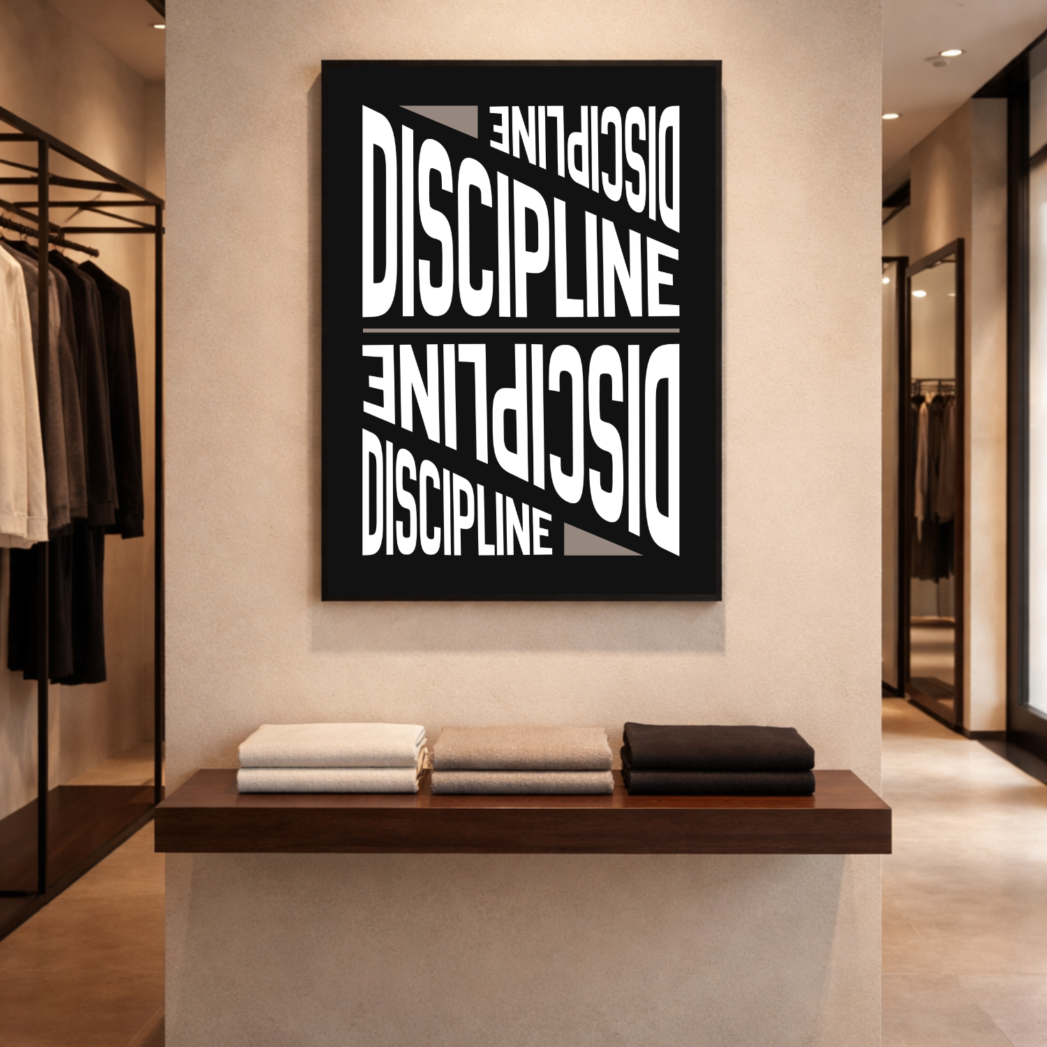 Affiche "Discipline" contemporaine