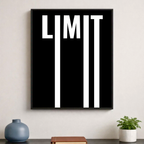 Affiche contemporaine "Limit"