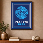 Affiche "Planète bleue contemporaine"