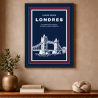 Affiche "London Bridge contemporain"
