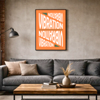 Affiche "Vibration" contemporaine