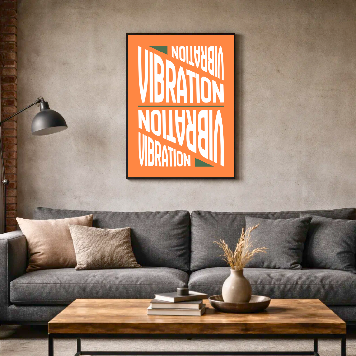 Affiche "Vibration" contemporaine