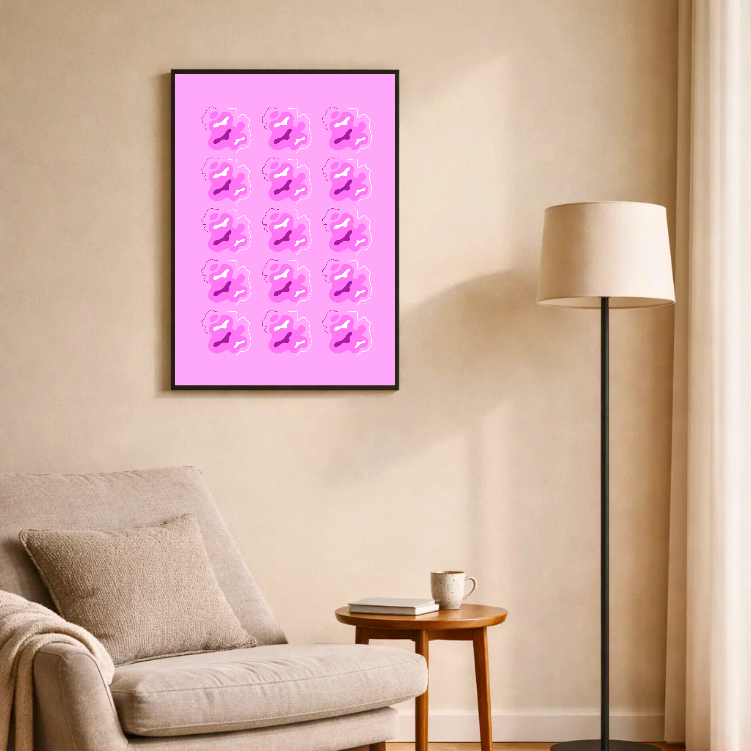 Affiche "Nuances orchidée"