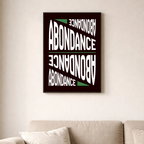 Affiche contemporaine "Abondance"