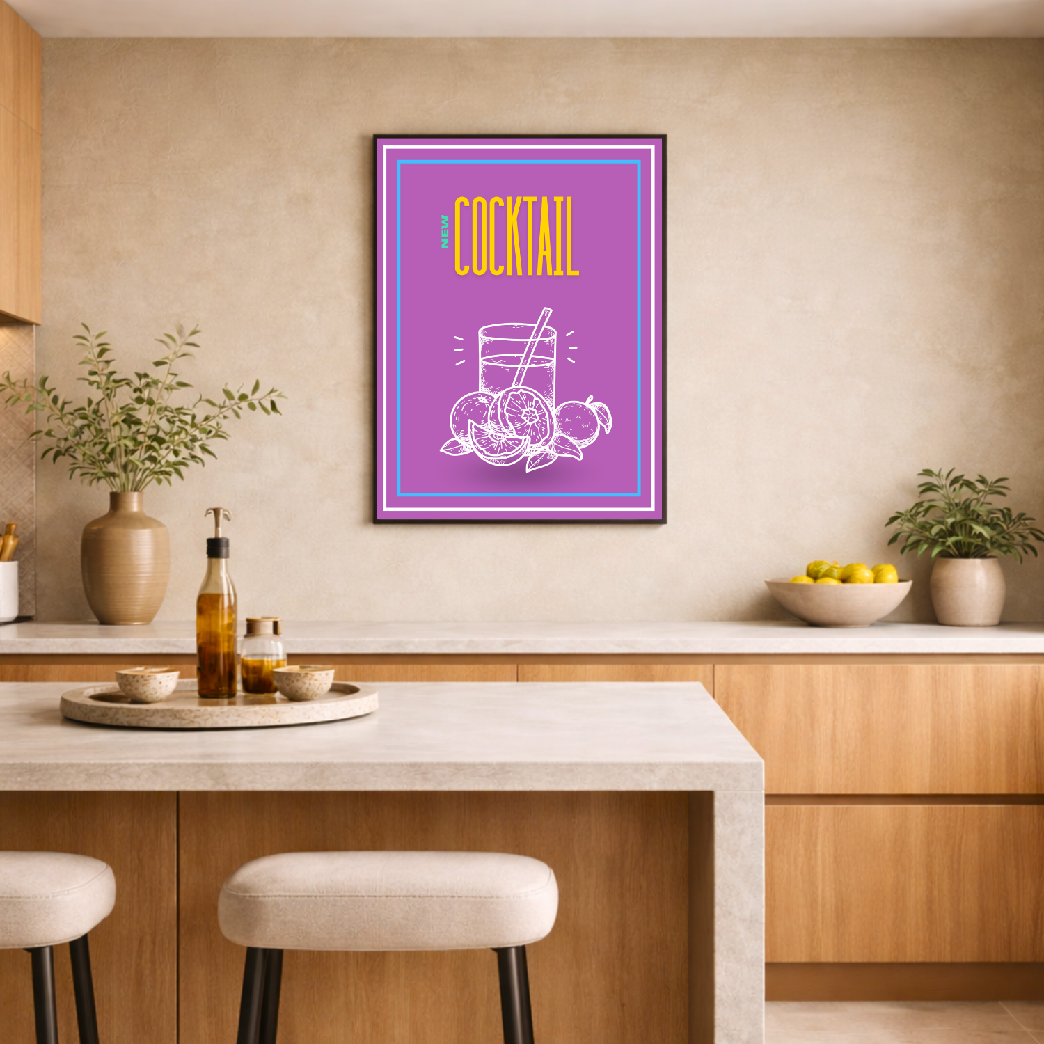 Cocktail contemporain – Élégance graphique