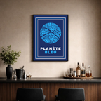 Affiche "Planète bleue contemporaine"