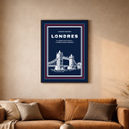 Affiche "London Bridge contemporain"