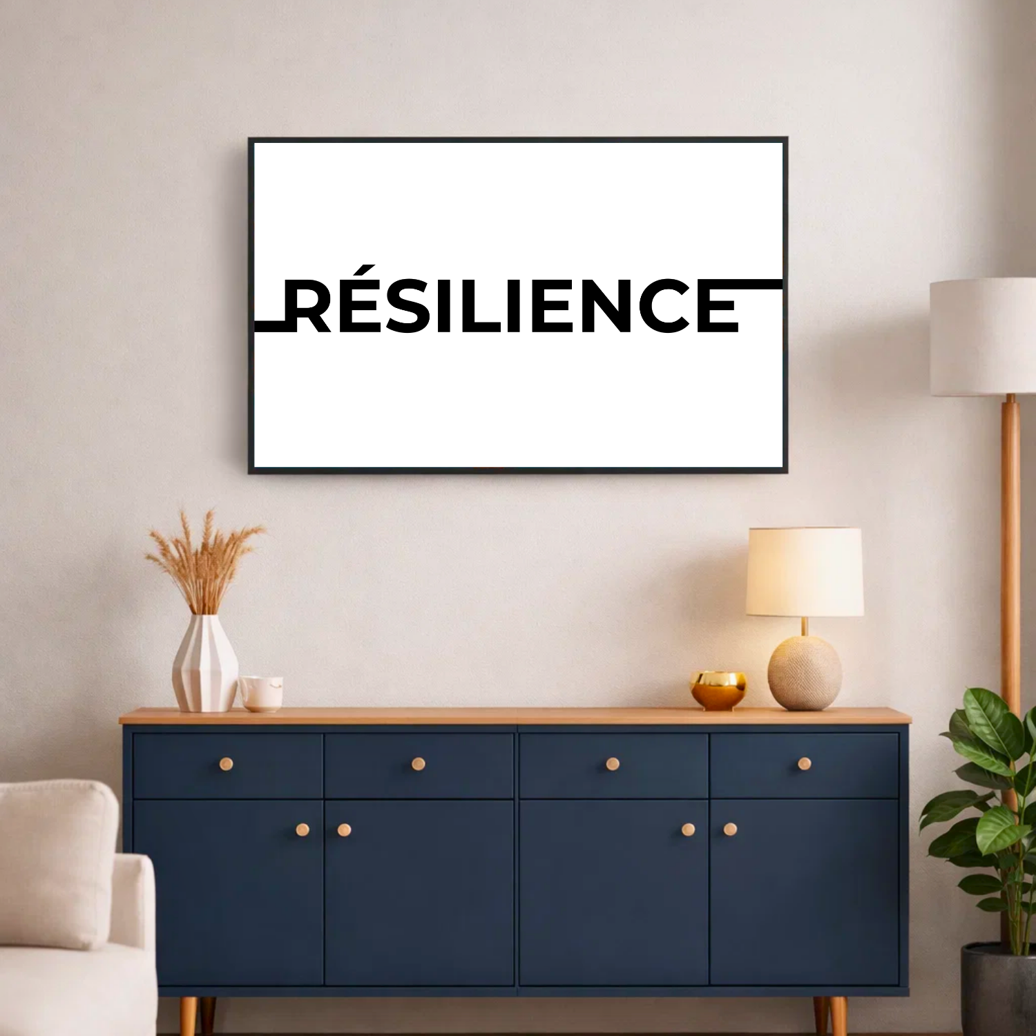 Affiche contemporaine "Résilience"