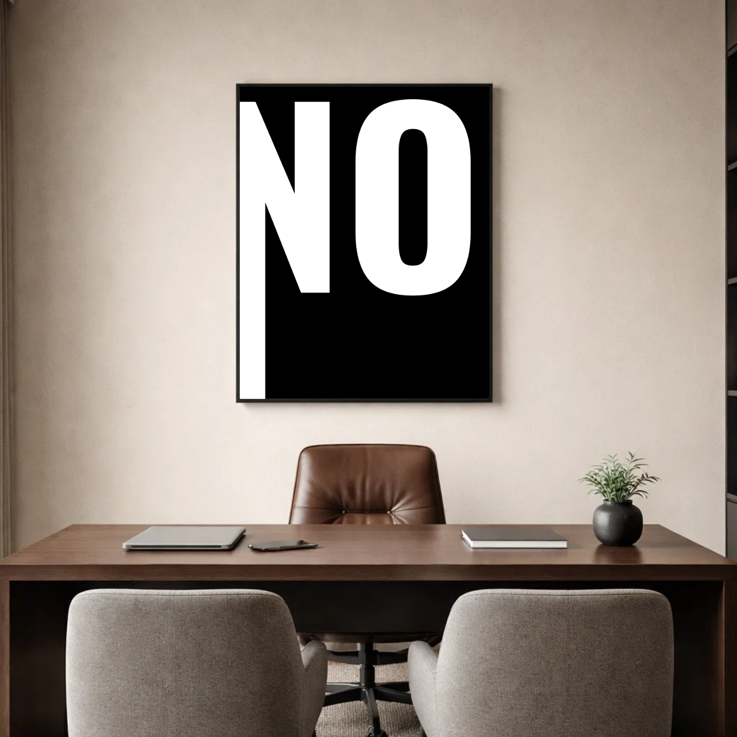 Affiche contemporaine "No"