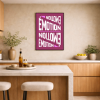 Affiche "Émotion" contemporaine