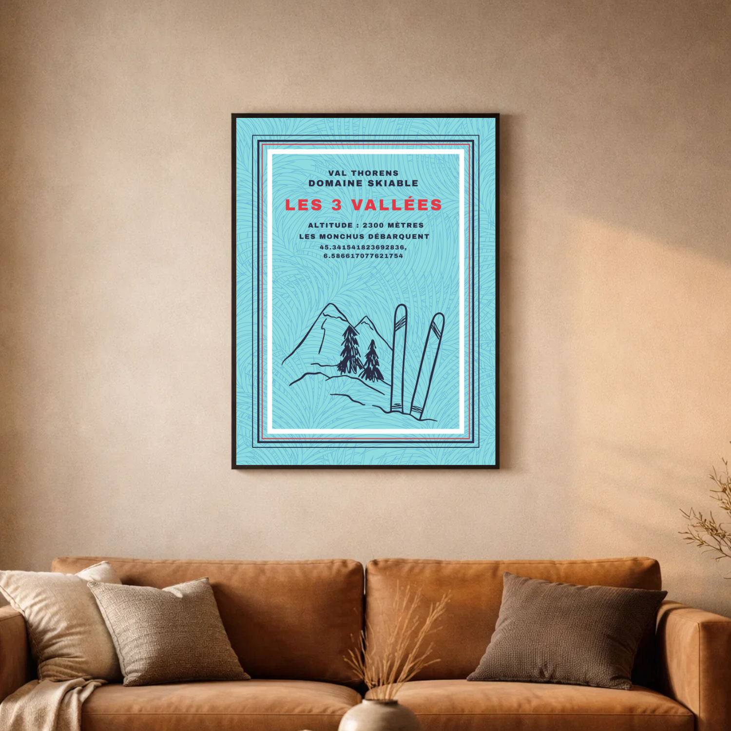 Affiche "Les 3 Vallées contemporain"