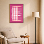 Affiche "Impulsion rosée"