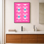 Affiche "Éclat fuchsia"