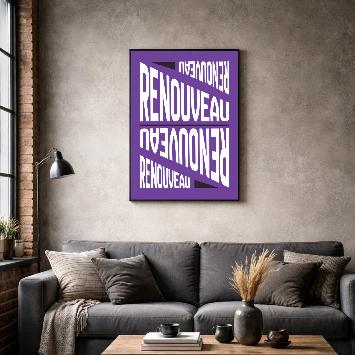 Affiche contemporaine "Renouveau"