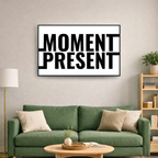 Affiche contemporaine "Moment présent"