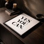 Affiche motivation : Yes You Can