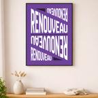 Affiche contemporaine "Renouveau"
