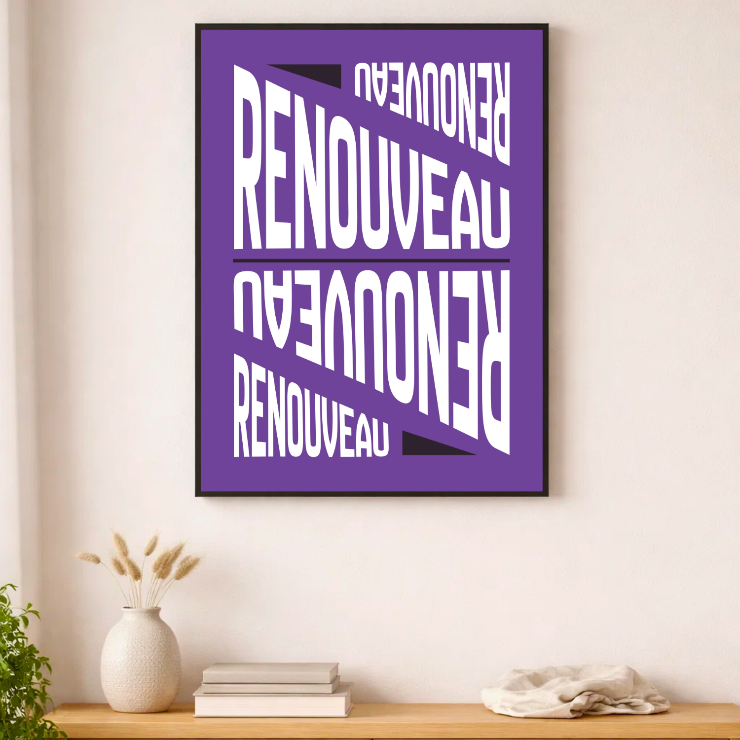Affiche contemporaine "Renouveau"