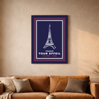 Affiche "Tour Eiffel contemporaine"