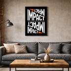 Affiche "Impact" contemporaine