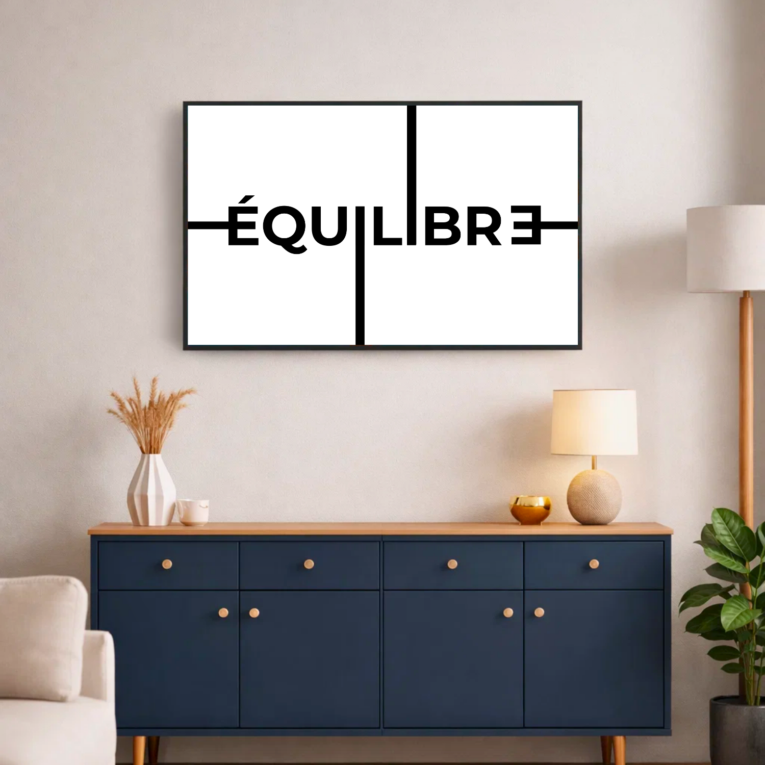 Affiche contemporaine "Equilibre"