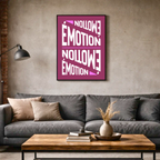 Affiche "Émotion" contemporaine