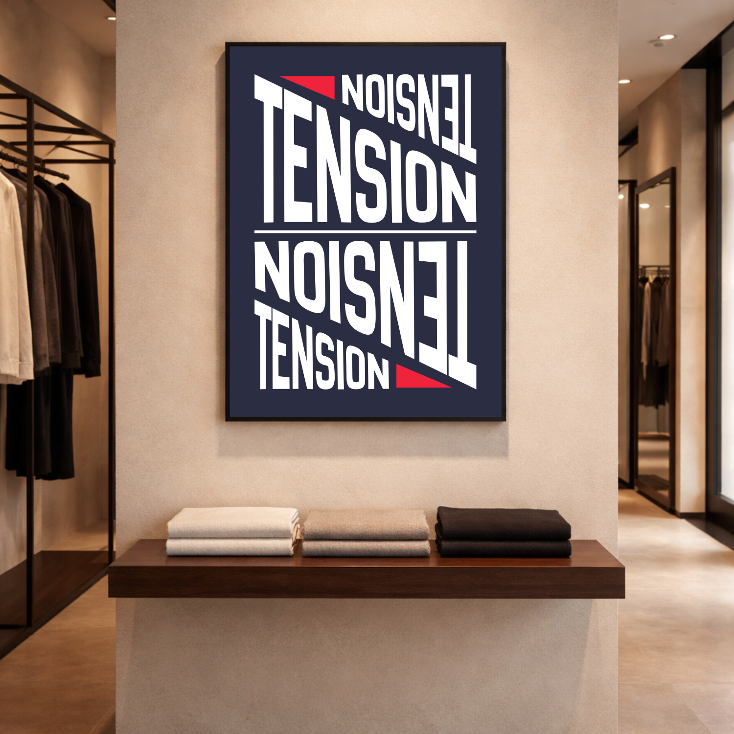 Affiche "Tension" contemporaine