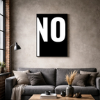 Affiche contemporaine "No"