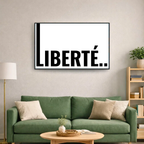 Affiche contemporaine "Liberté"