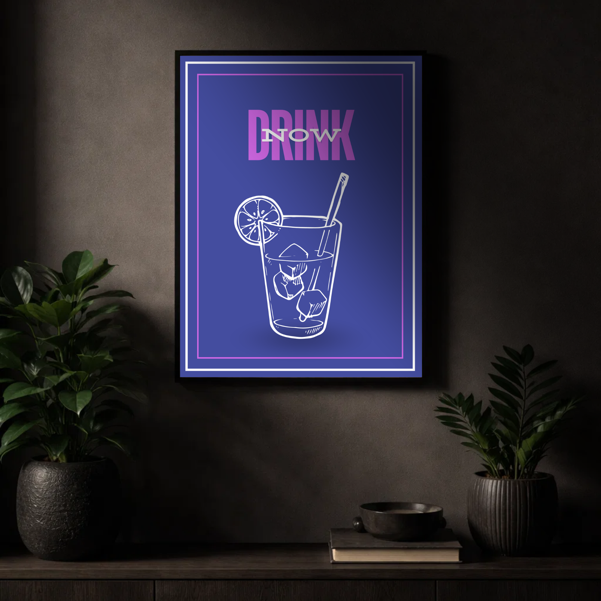 Drink now – Typographie contemporaine