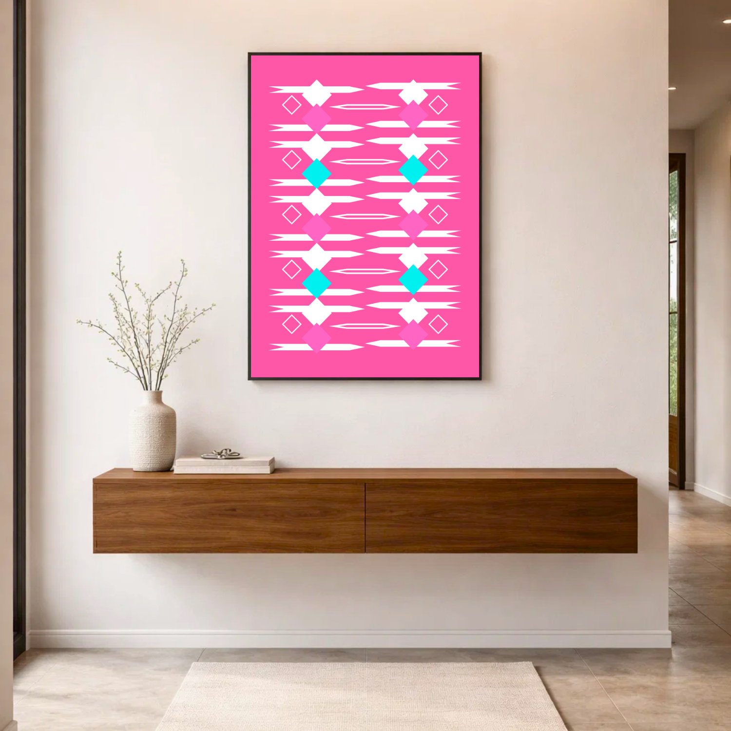 Affiche "Éclat fuchsia"