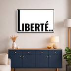 Affiche contemporaine "Liberté"