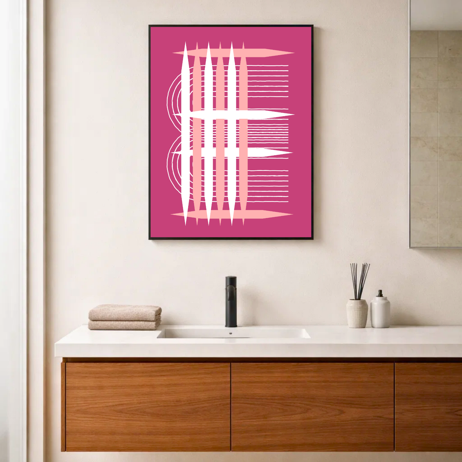 Affiche "Impulsion rosée"